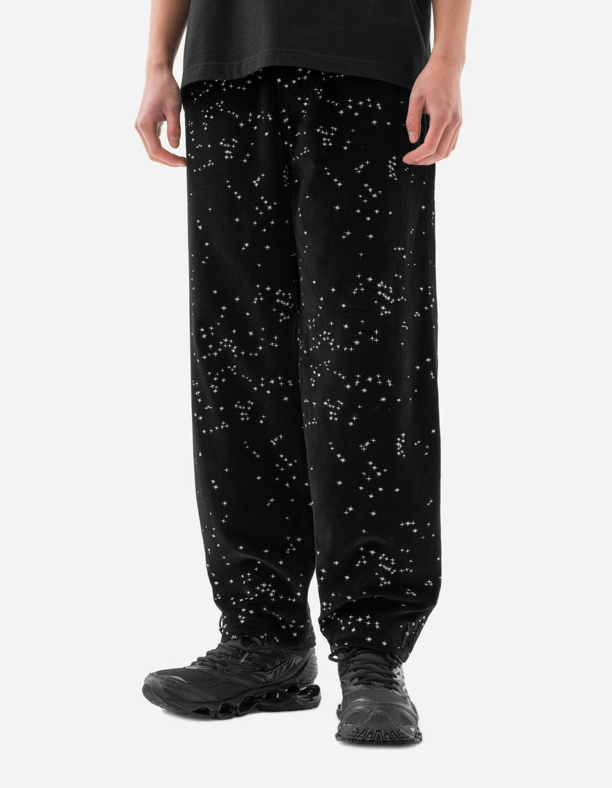 6034 Celeste Loose Track Pants Black