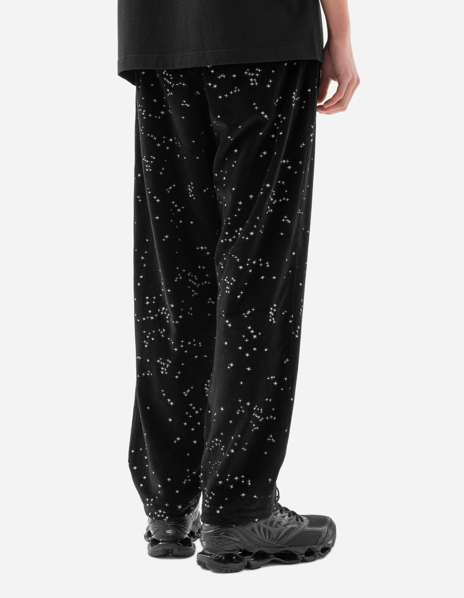 6034 Celeste Loose Track Pants Black