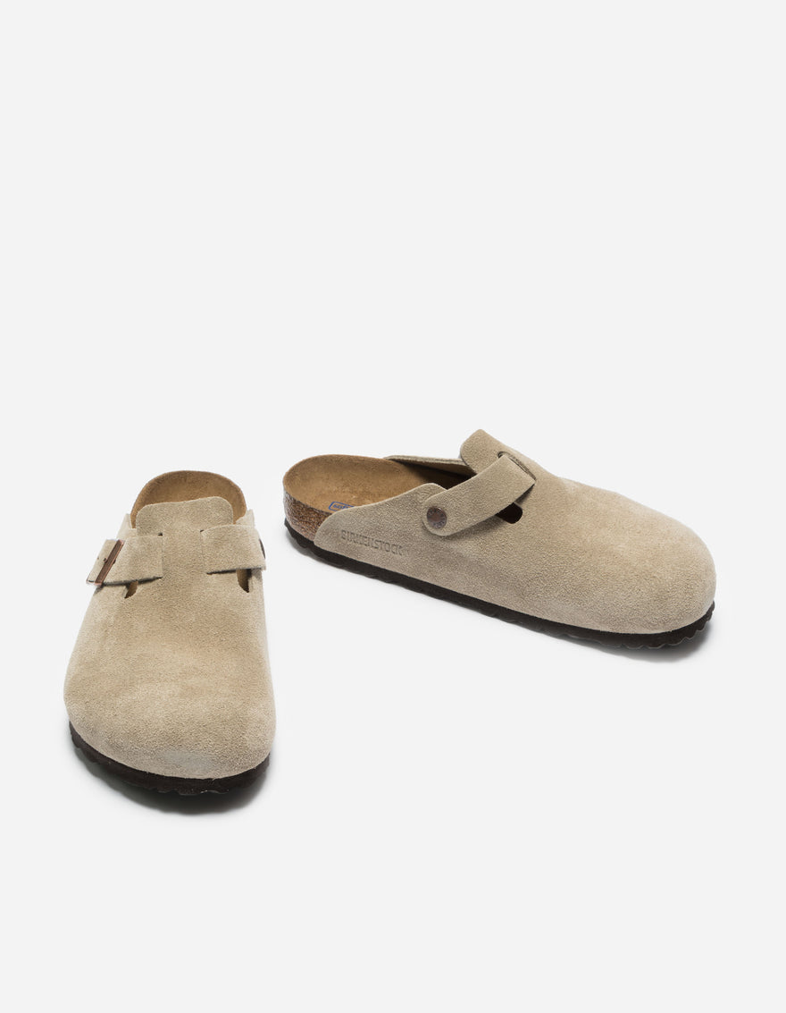 Birkenstock Boston SFB Suede Taupe