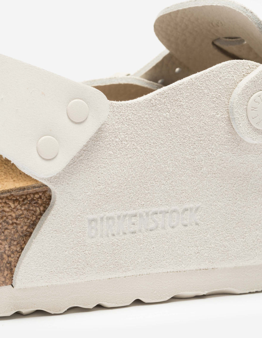 Birkenstock Tokio II Suede Leather Antique White