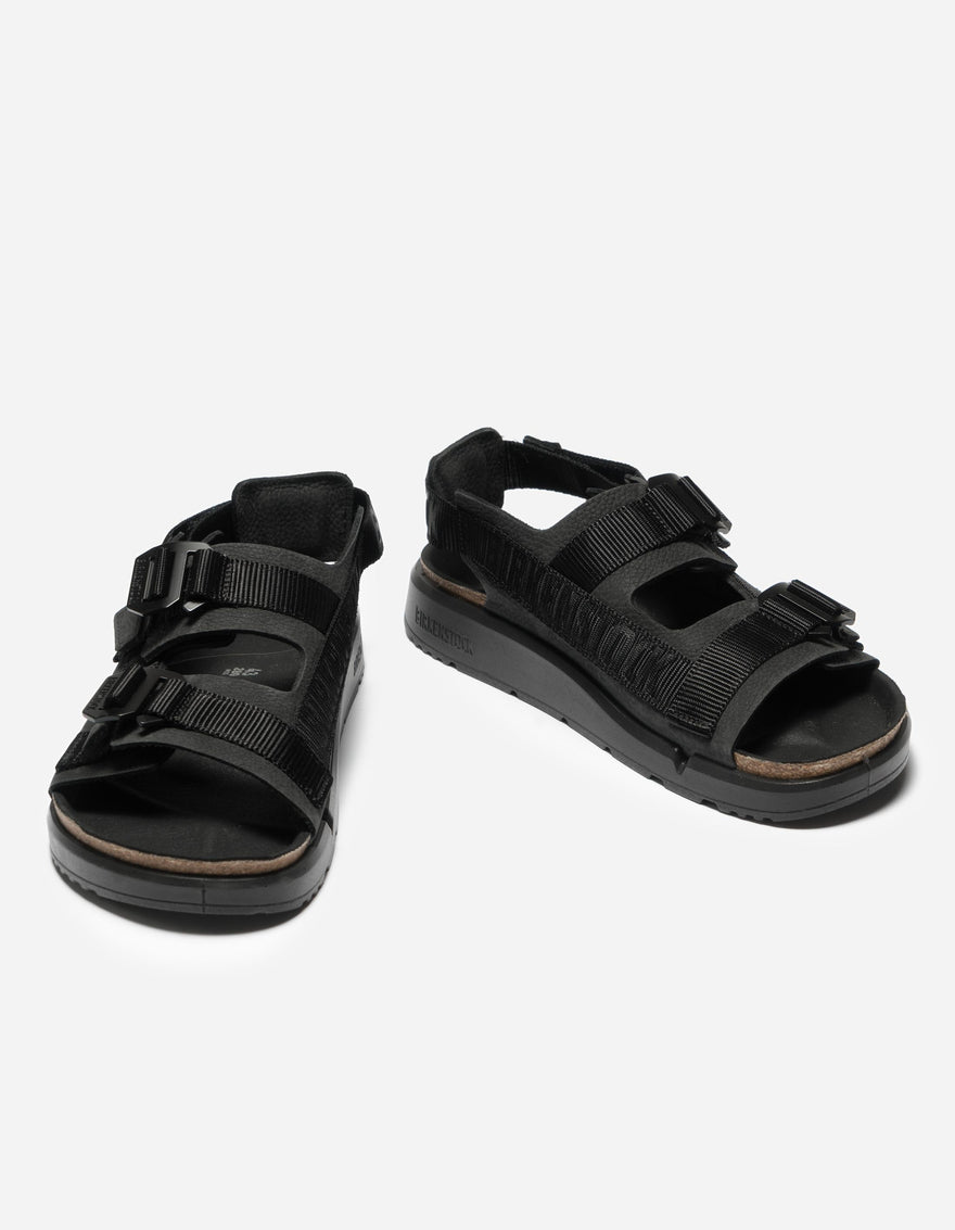 Birkenstock Shinjuku Natural Leather/Textile Black