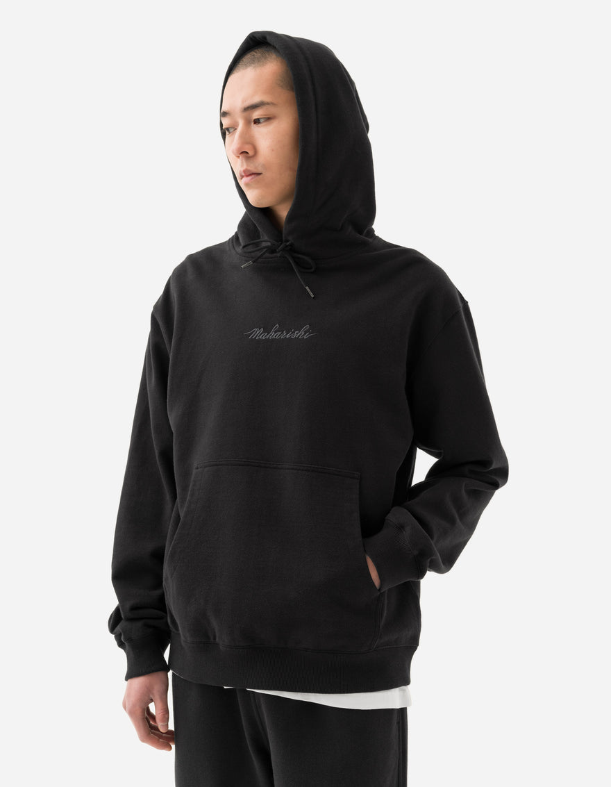 4622 Maharishi Organic Hooded Sweat Black