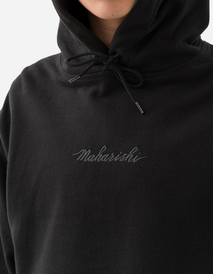 4622 Maharishi Organic Hooded Sweat Black