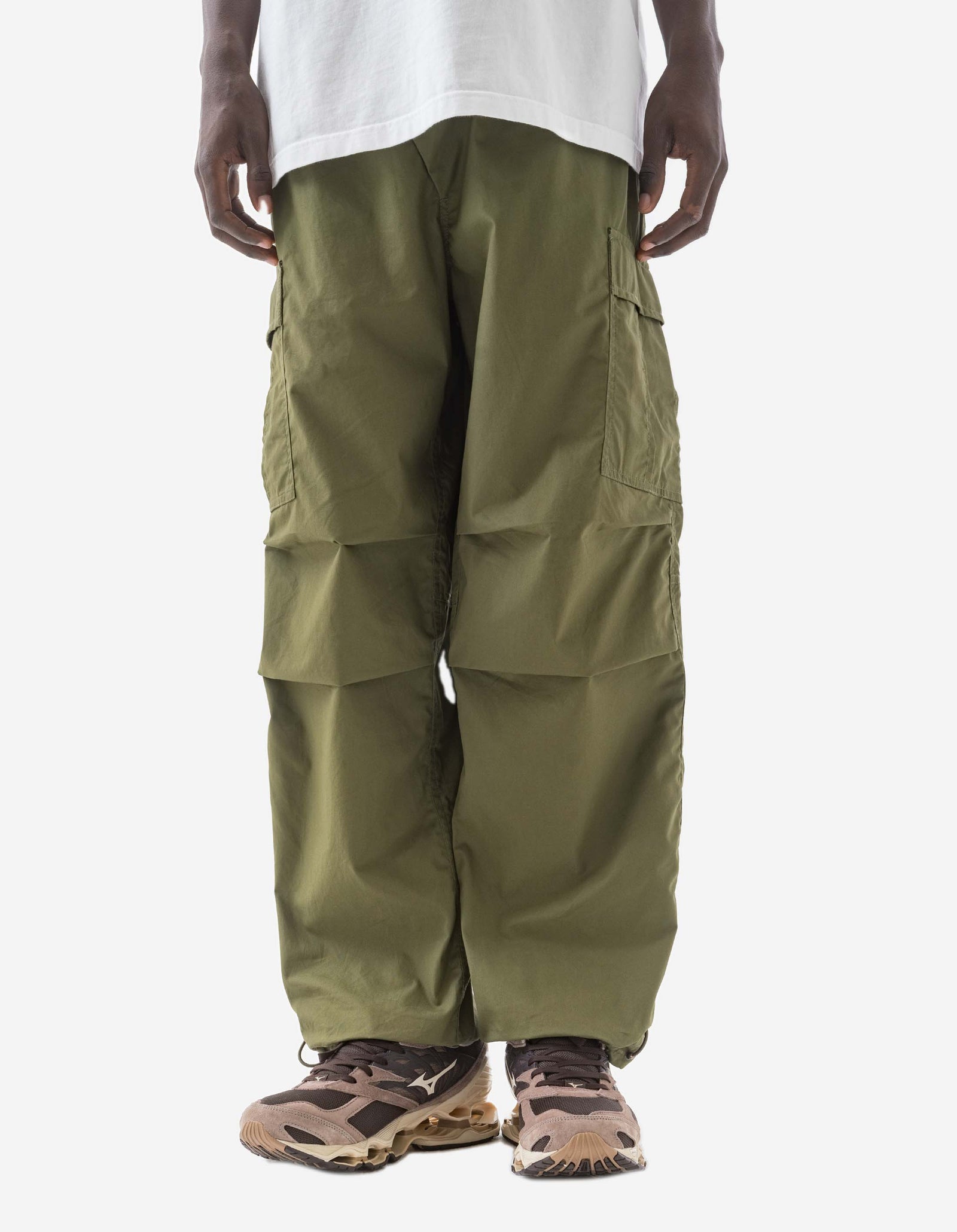 5307 Asym Cargo Track Pants Olive OG-107F