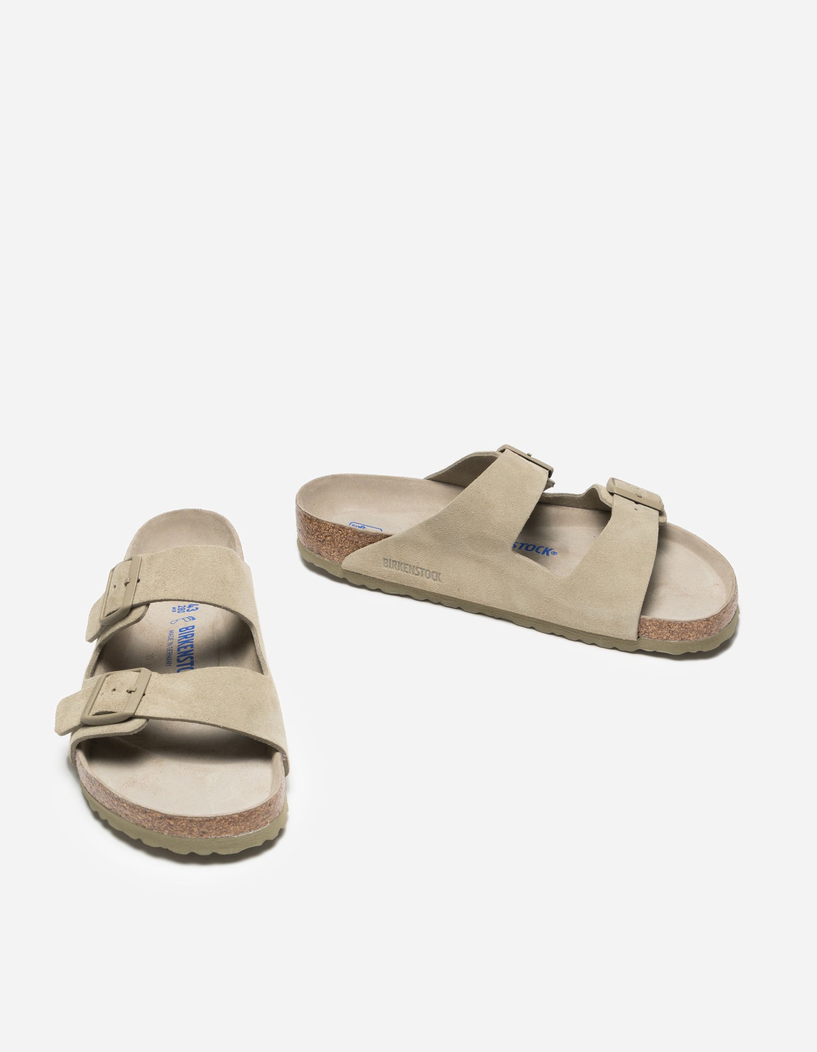 Birkenstock Arizona SFB Suede Leather Khaki