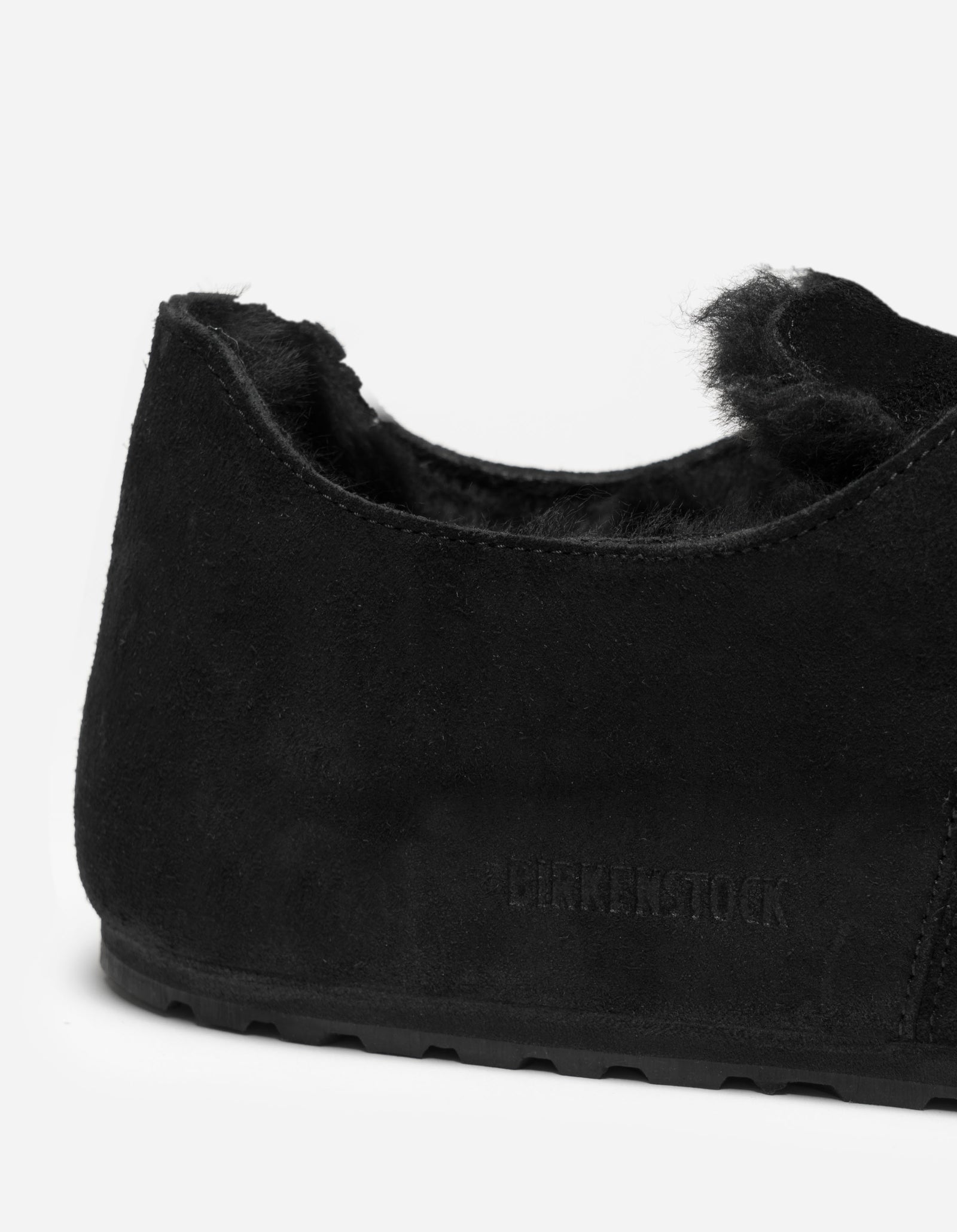 Birkenstock London Shearling Suede Leather Black