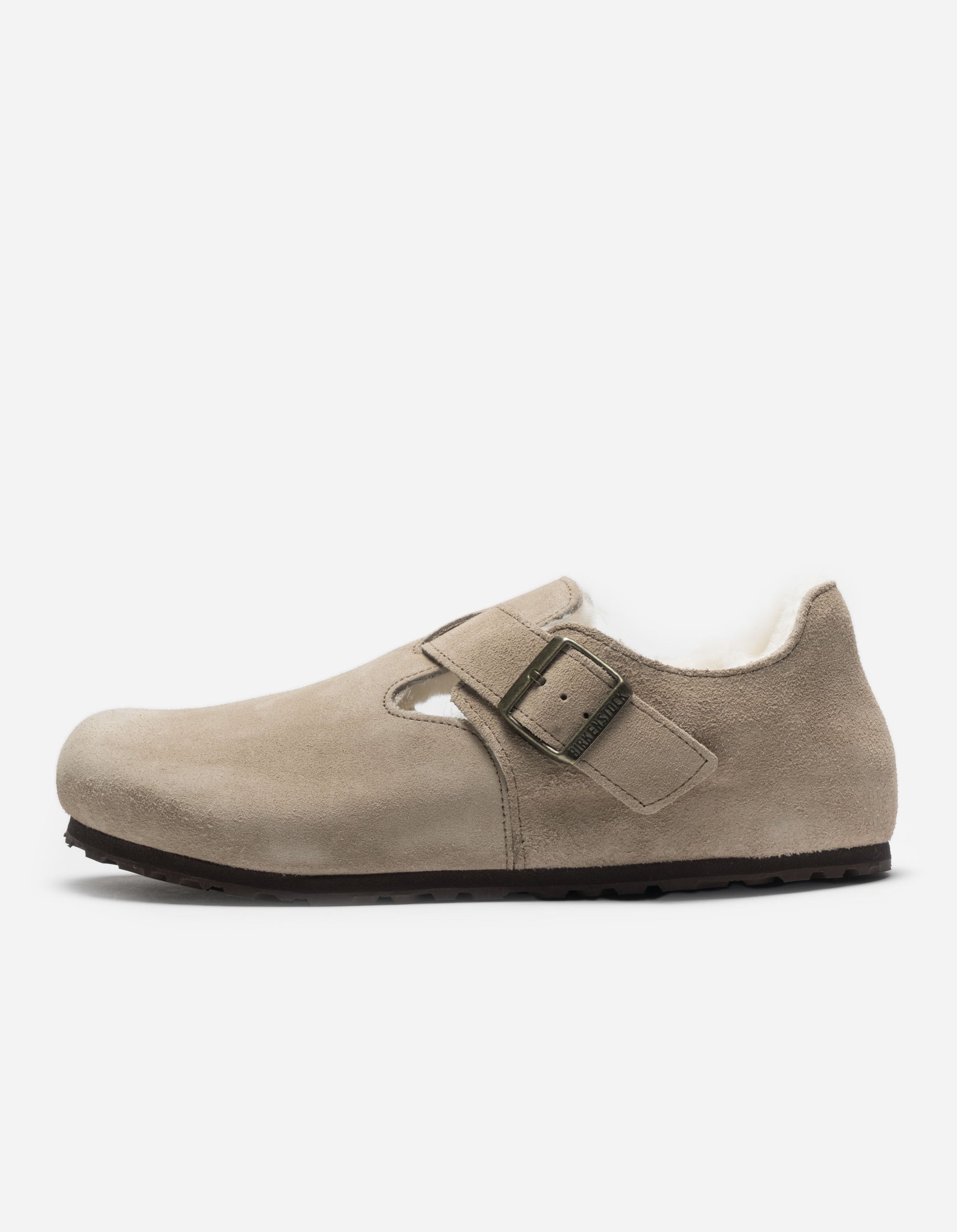 Birkenstock London Shearling Suede Leather