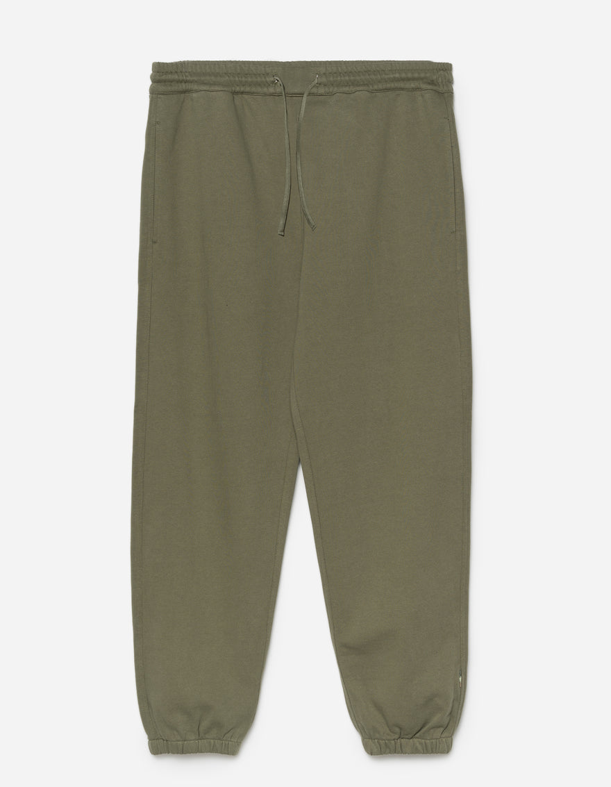 1189 Kamon Embroidered Sweatpants Olive OG-107F