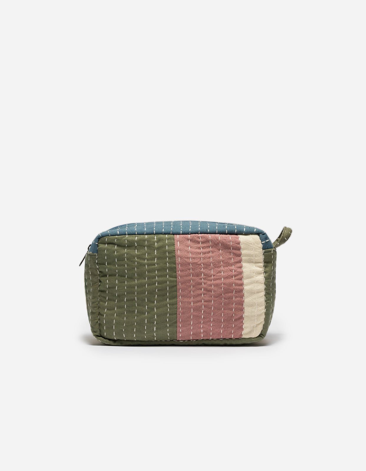 1287 Patchwork Zipped Pouch Multi