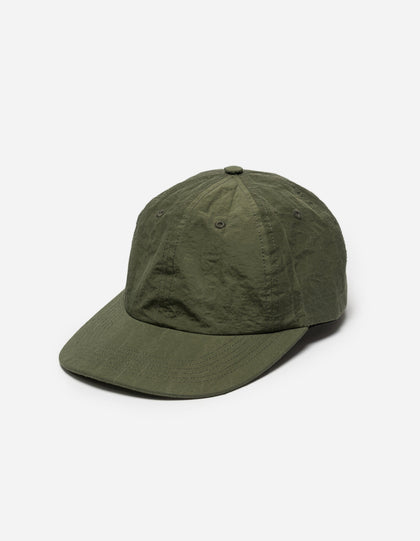 1364 Salt Nylon 6 Panel Cap Olive