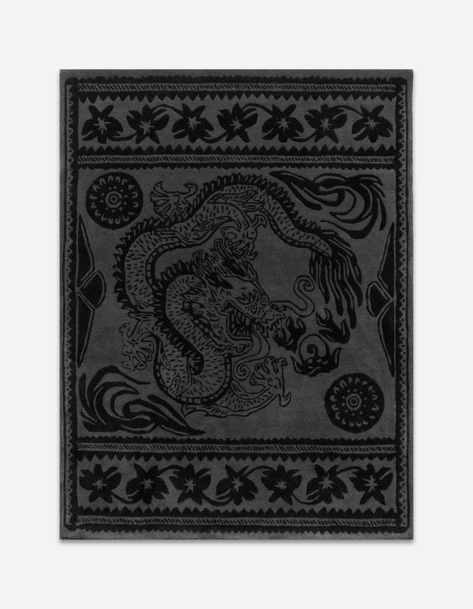 1365 Thar Dragon Rug Black