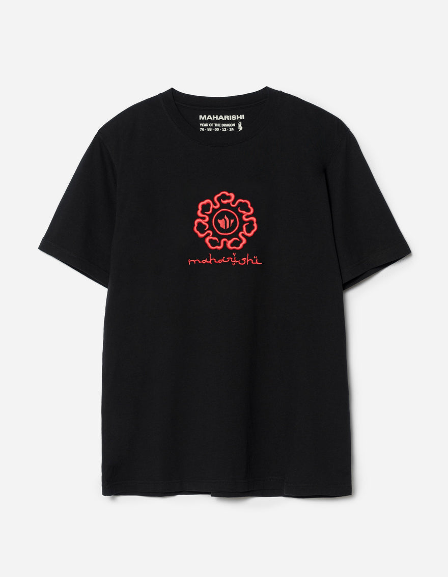1378 Spiral Temple T-Shirt Black
