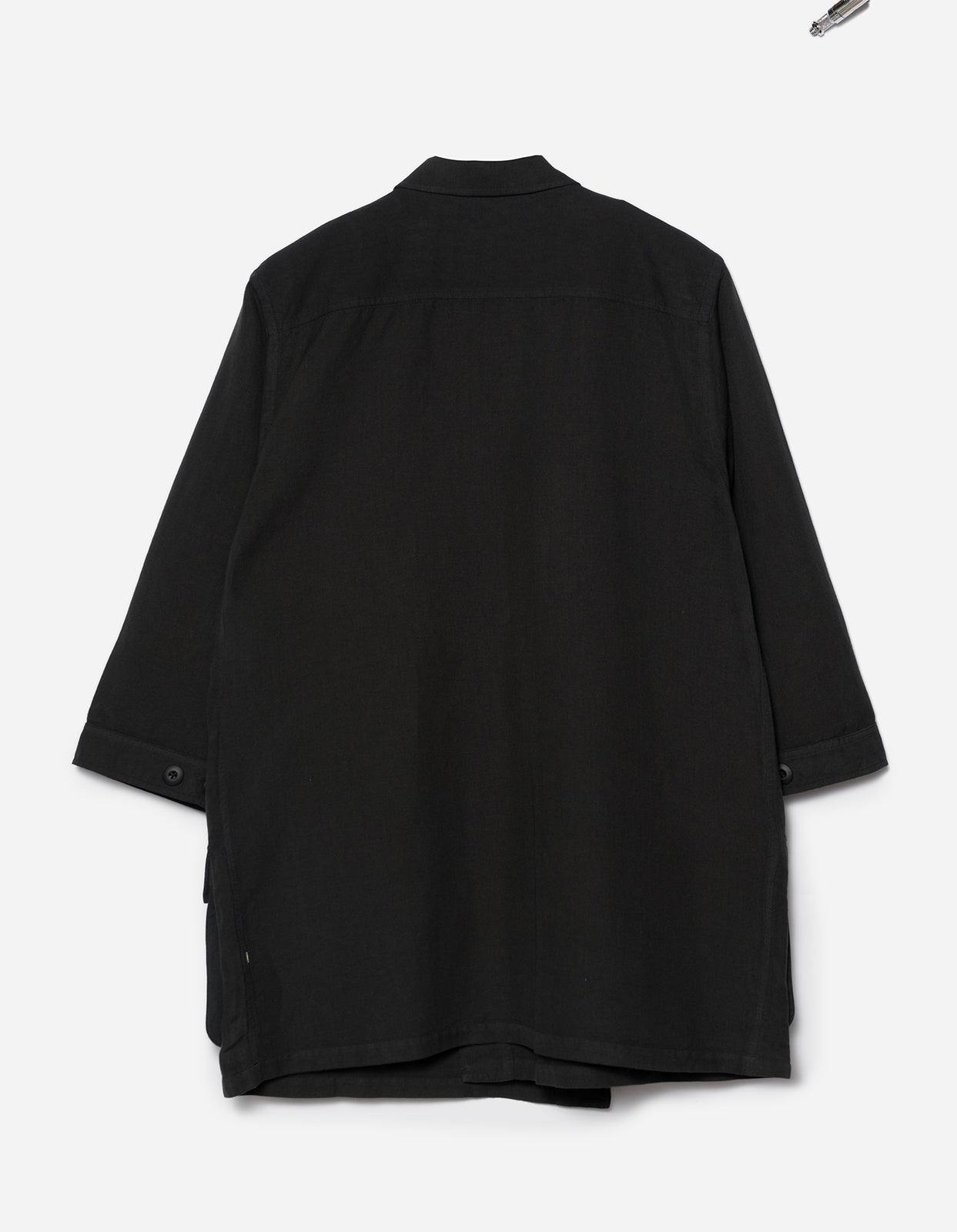 5210 Hemp Jungle Kimono Overshirt Black