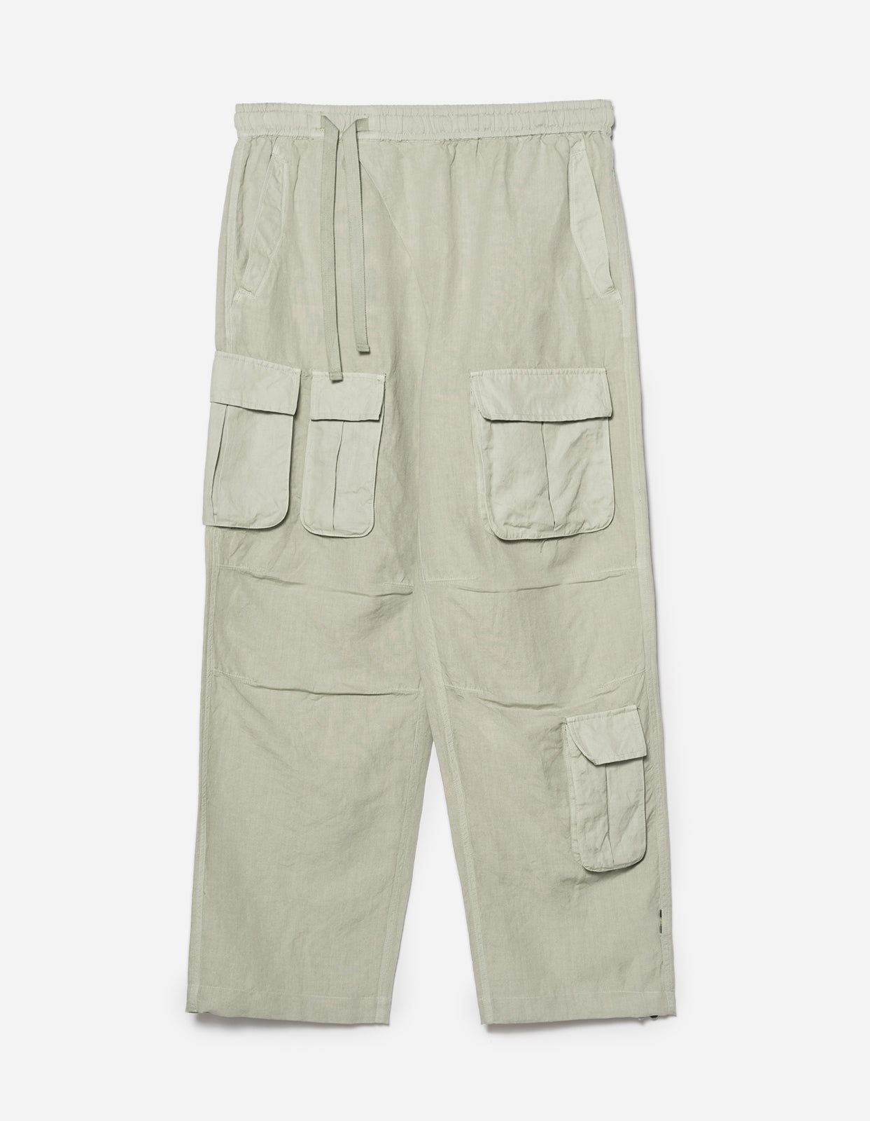 5213 Hemp Asym Cargo Track Pants Sage