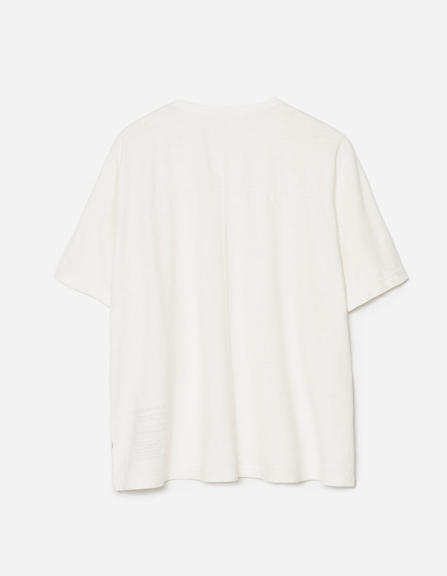 5234 Hemp Cross Oversized T-Shirt White