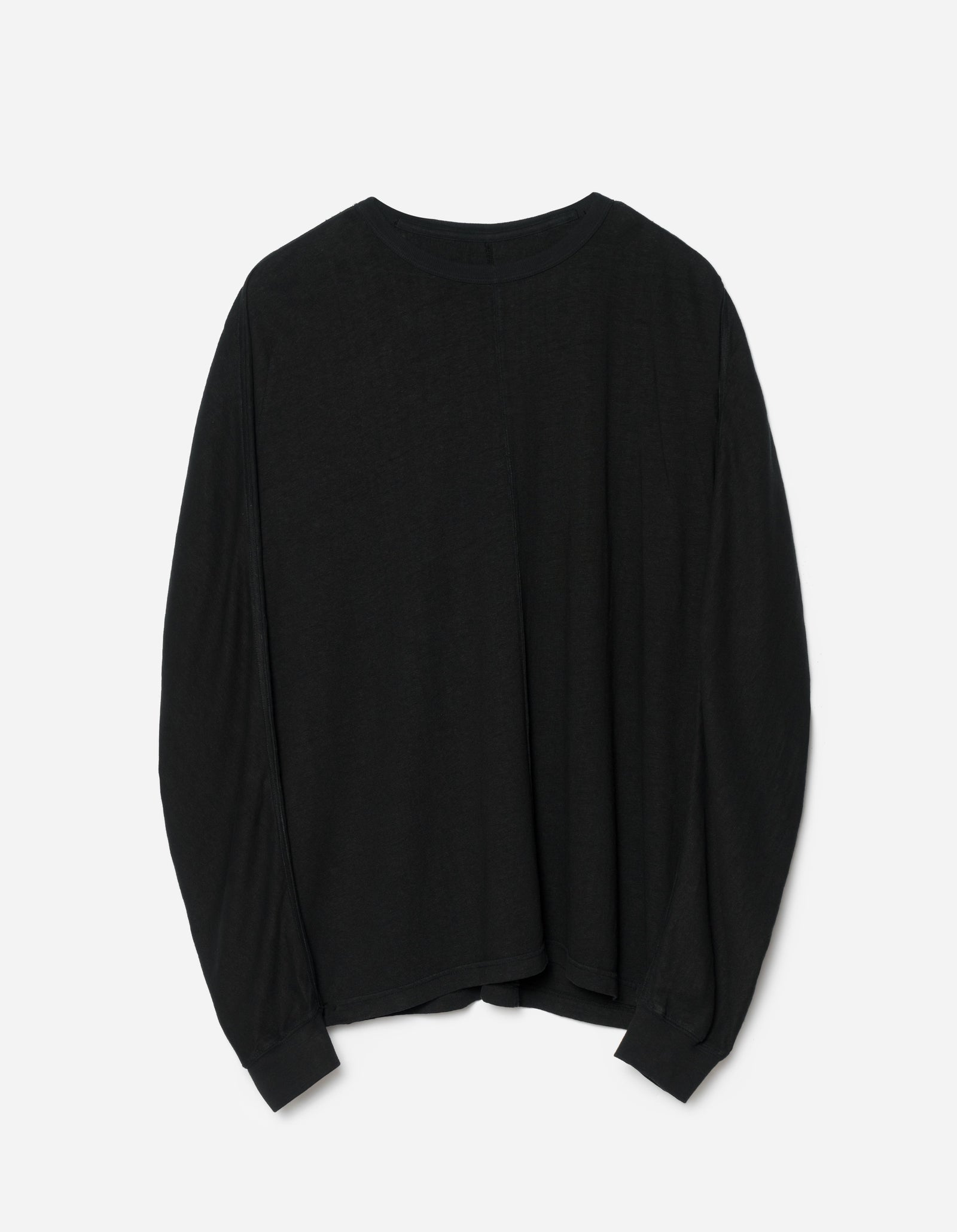 5245 Hemp Cross Oversized L/S T-Shirt Black