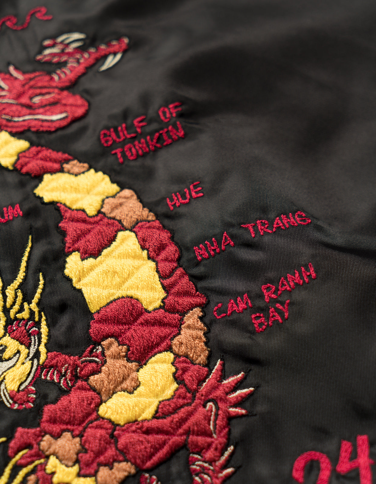 5247 Tour Dragon Map MA1 Jacket Black Maharishi