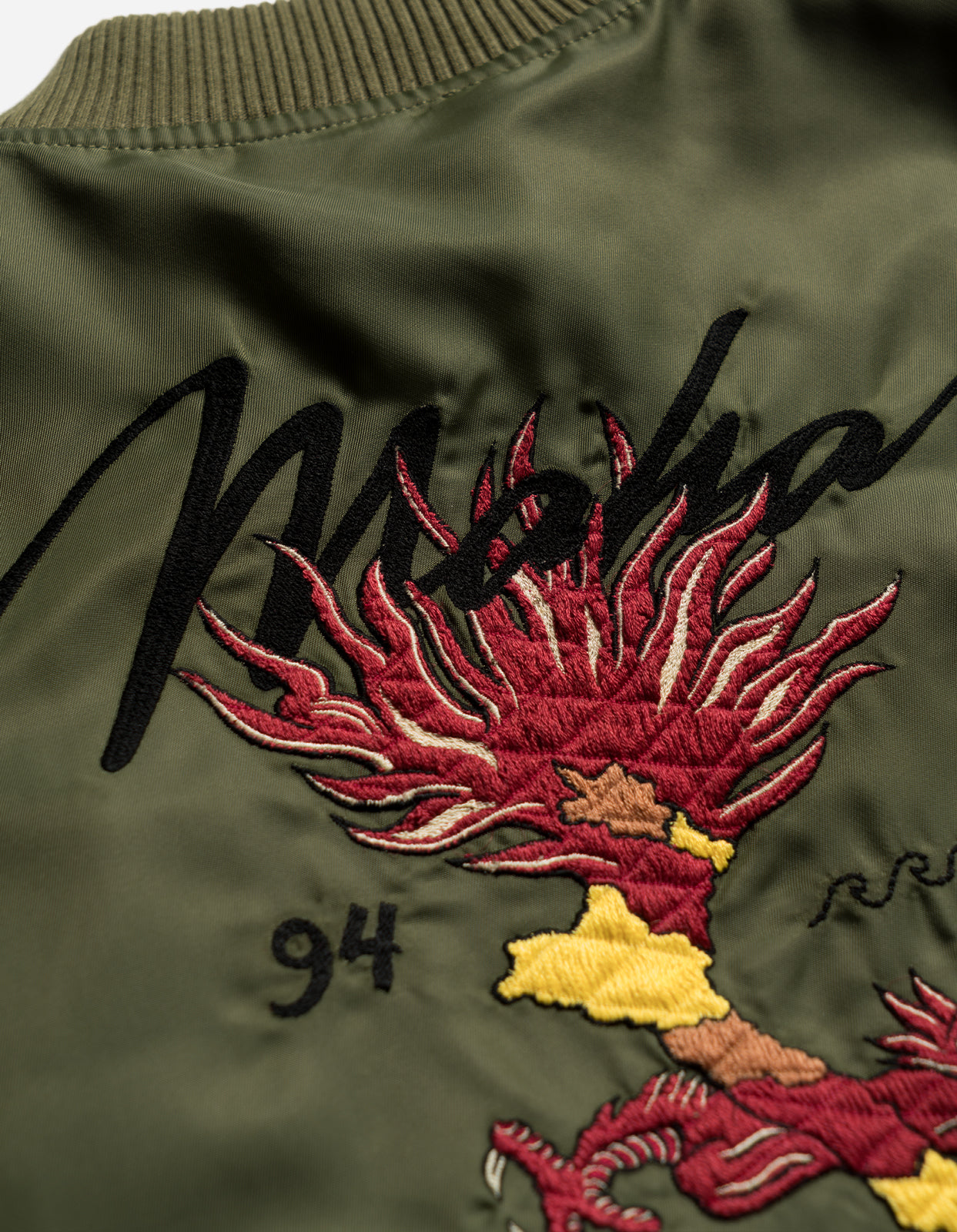 5247 Tour Dragon Map MA1 Jacket Olive OG-107F