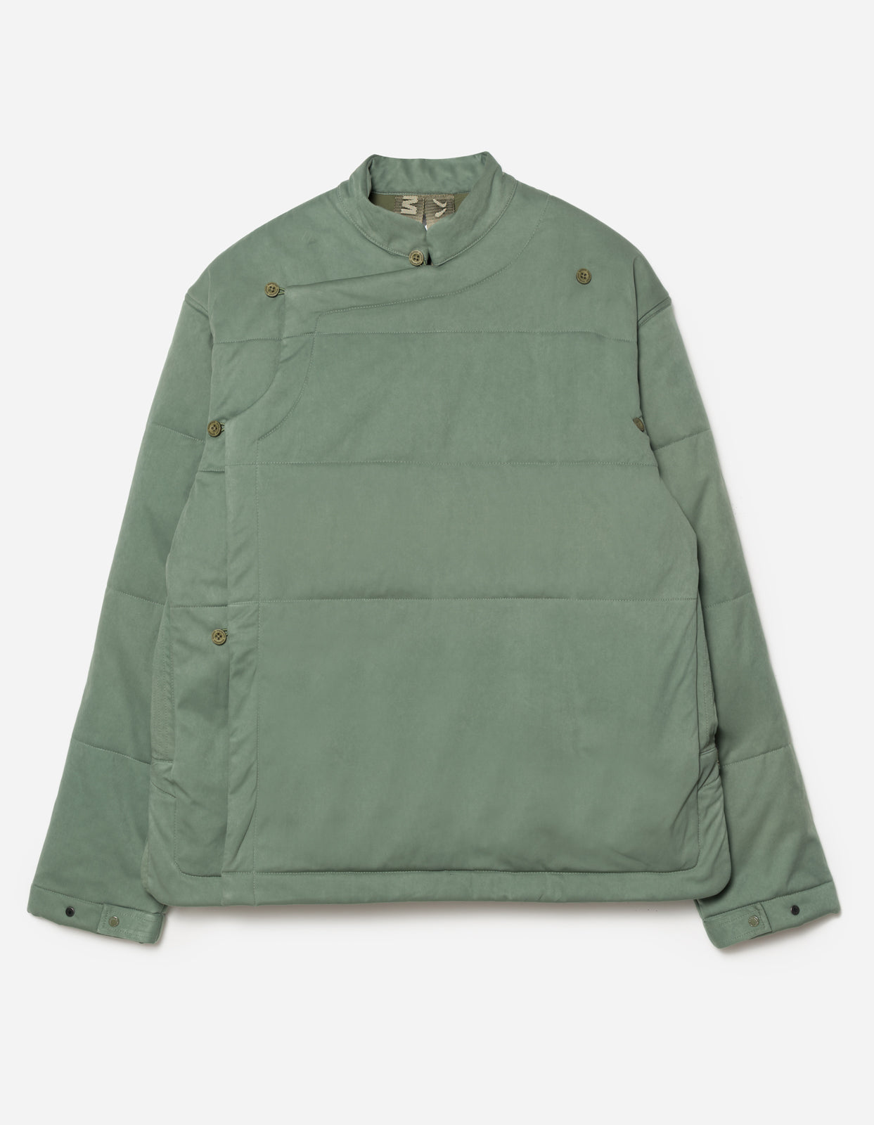 5259 Padded Monk Overshirt Patina Green