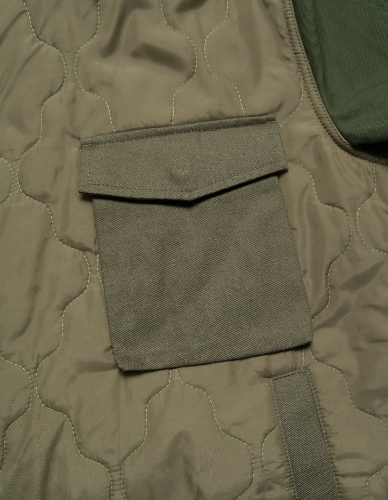 5267 Upcycled M59 Asym Cargo Parka Olive