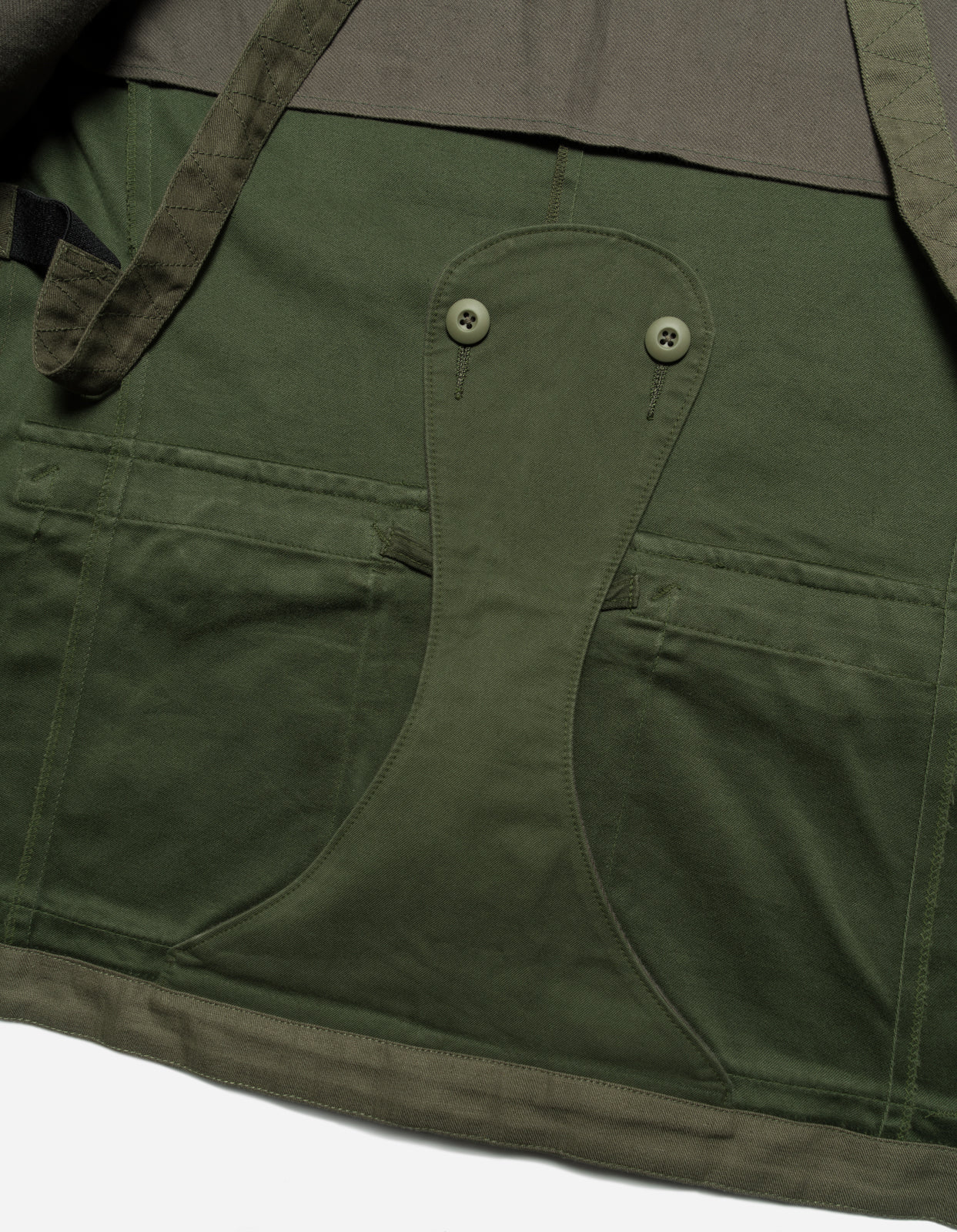 5267 Upcycled M59 Asym Cargo Parka Olive