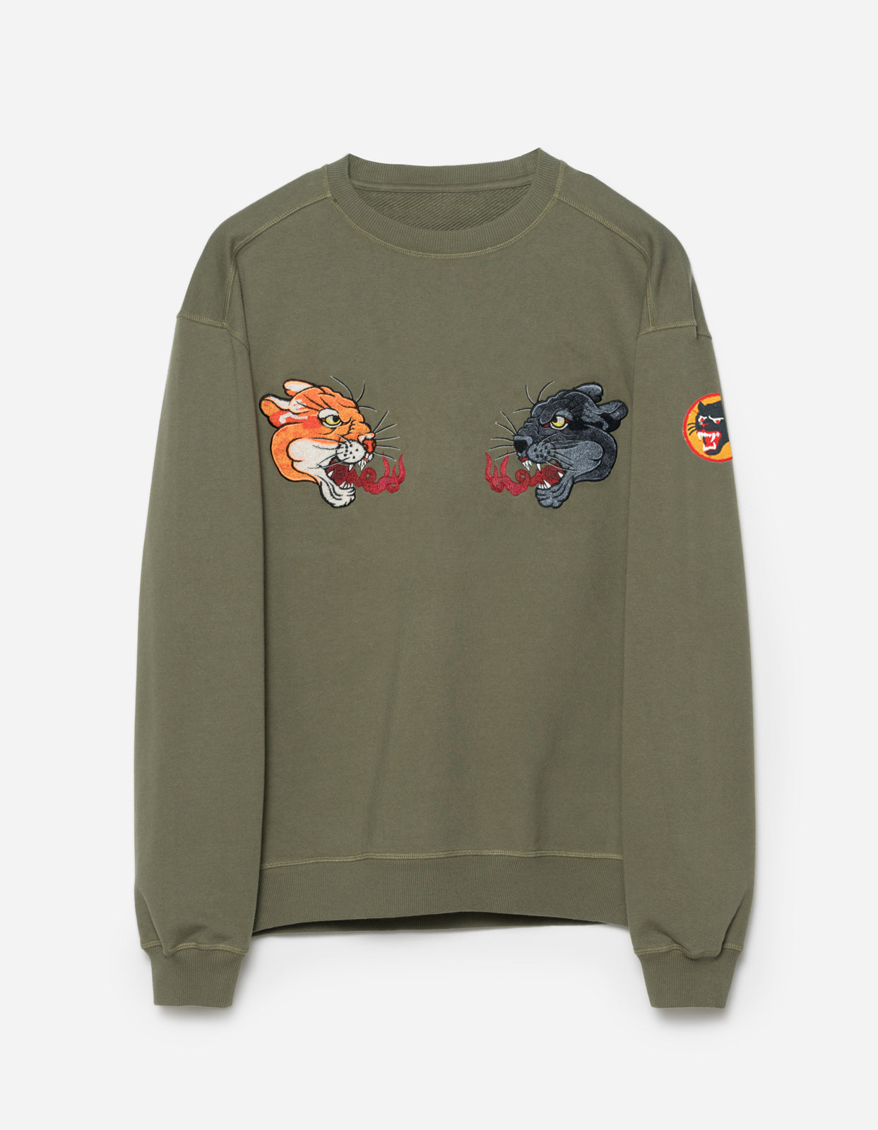 5311 Duality Panther Crew Sweat Olive OG-107F