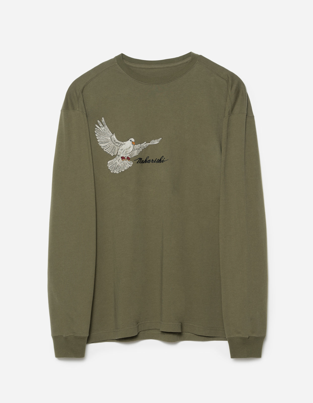 Embroidered Long-Sleeved T-Shirt - Stellar's Jay and Lighthouse shops F6246