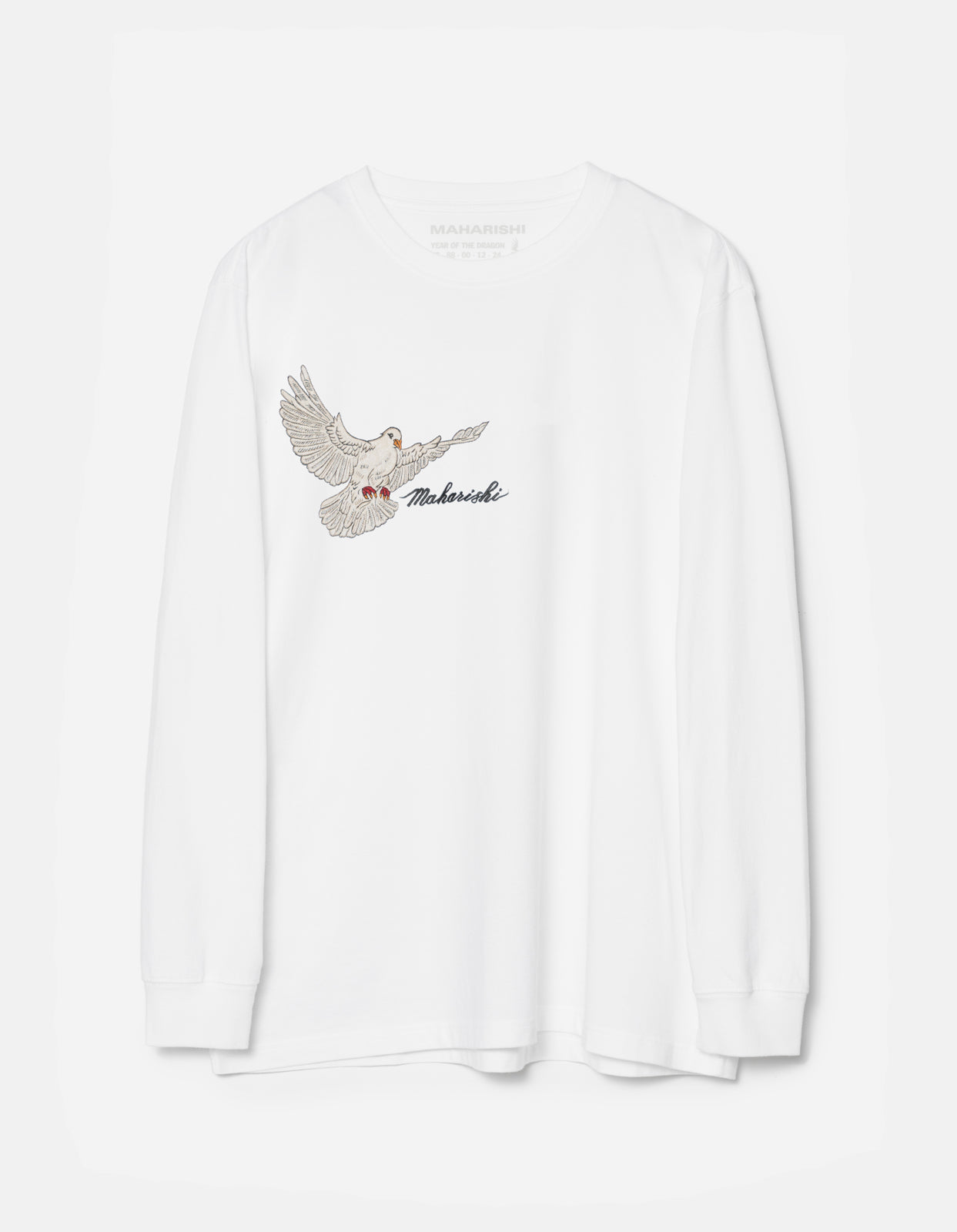 5316 Peace Mount Maha L/S T-Shirt White