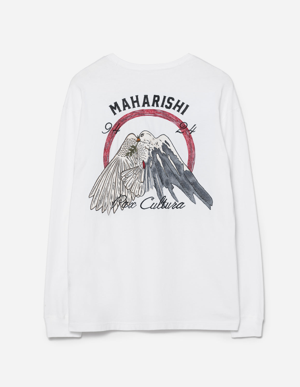 5316 Peace Mount Maha L/S T-Shirt White