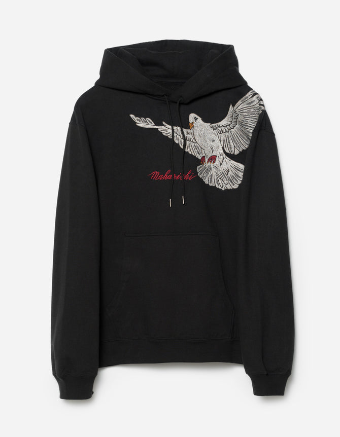 5321 Peace Dove Hooded Sweat Black