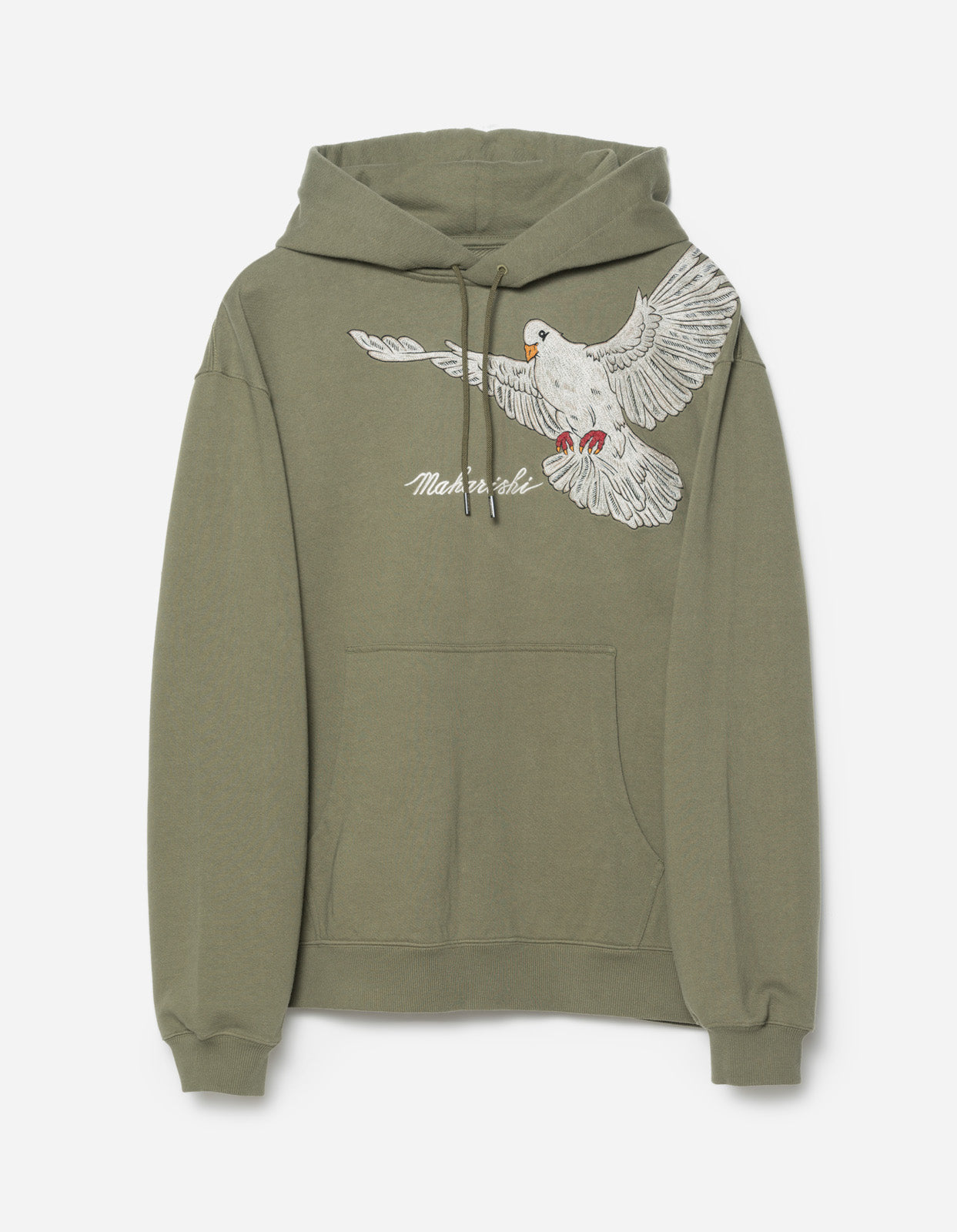 5321 Peace Dove Hooded Sweat Olive OG-107F