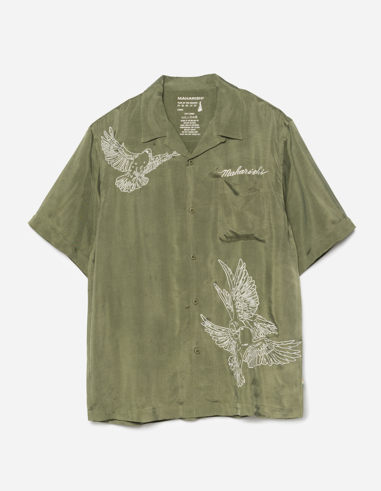 8190 U.S. Hanten Shirt Olive OG-107F – Maharishi