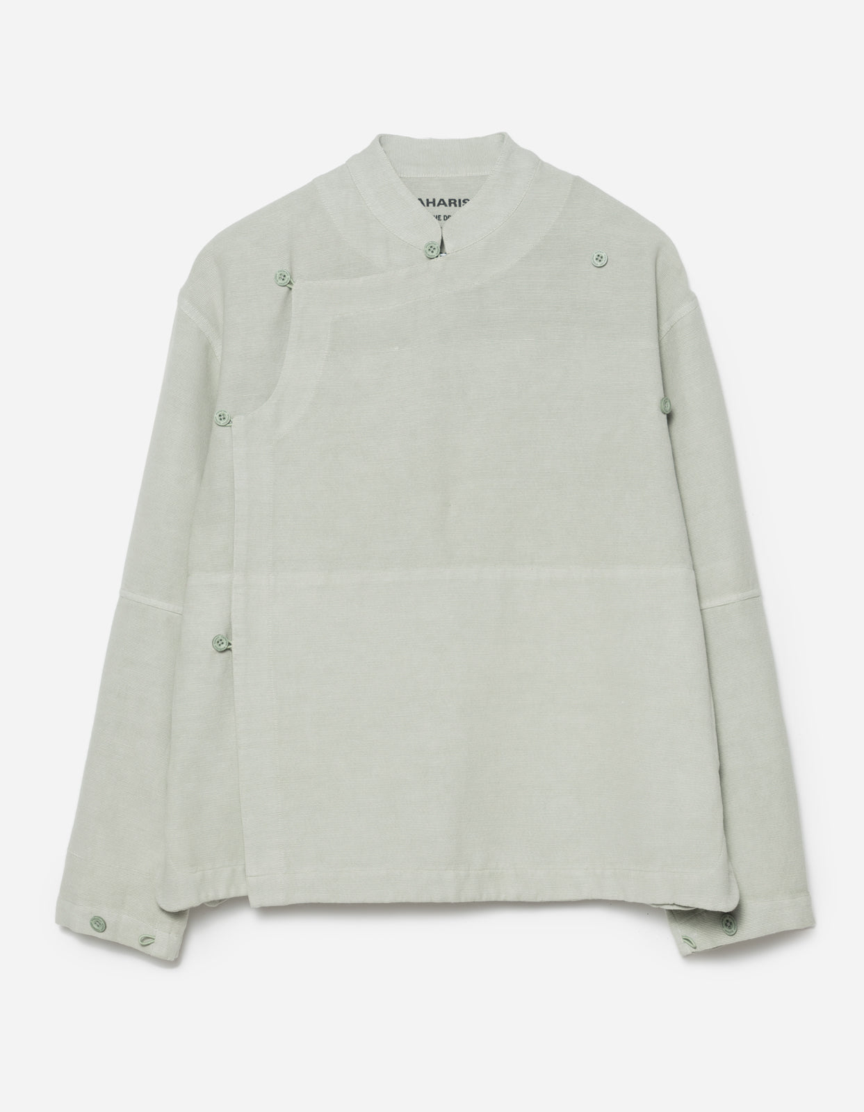 5330 Asym Monk Shirt Sage