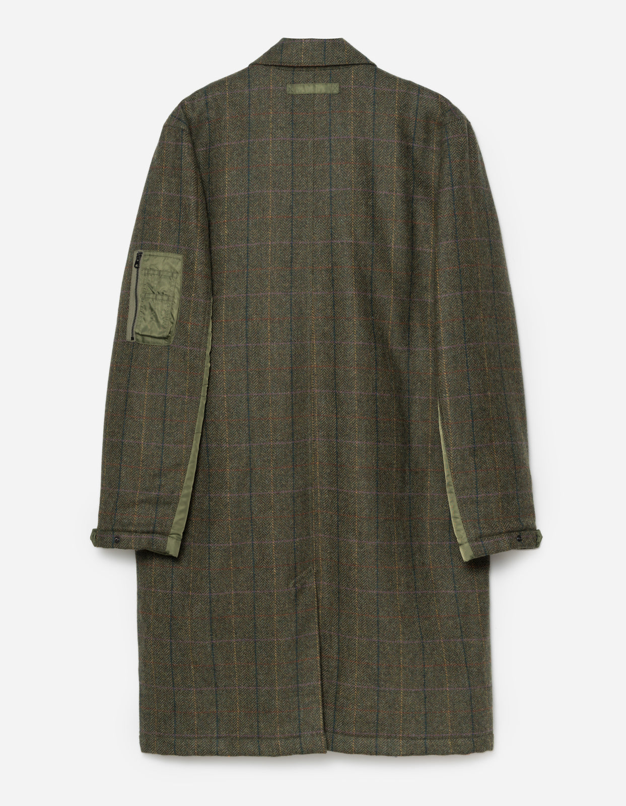 5333 Wool MA Mac Coat Olive Maharishi