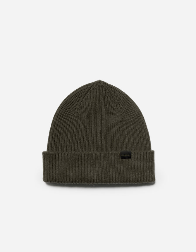 1405 Maharishi Lambswool Beanie Olive