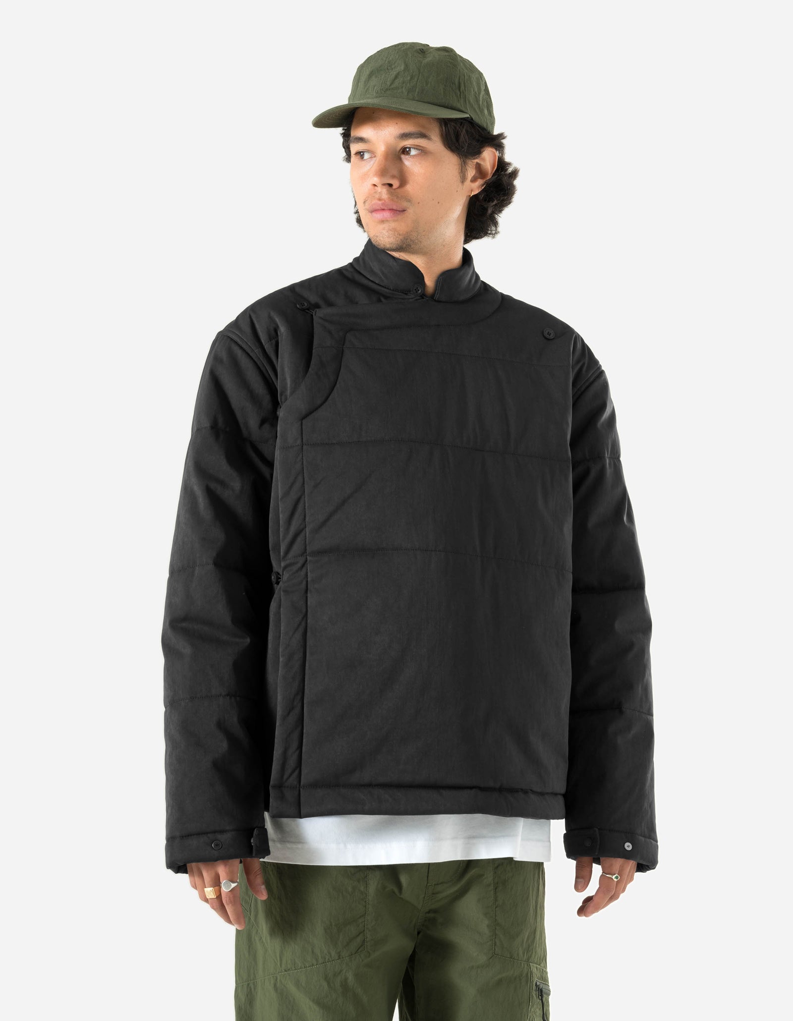 5259 Padded Monk Overshirt Black