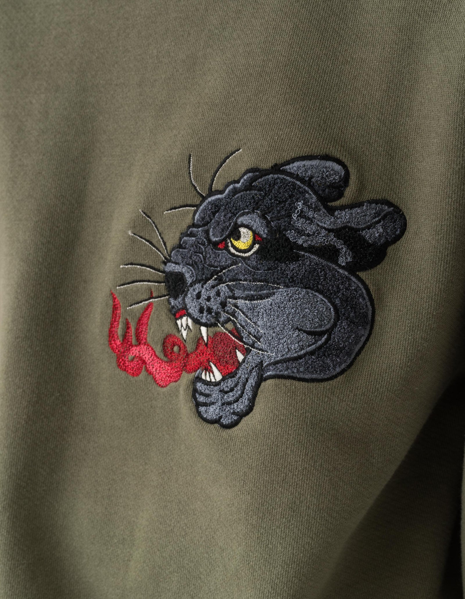 5311 Duality Panther Crew Sweat Olive OG-107F