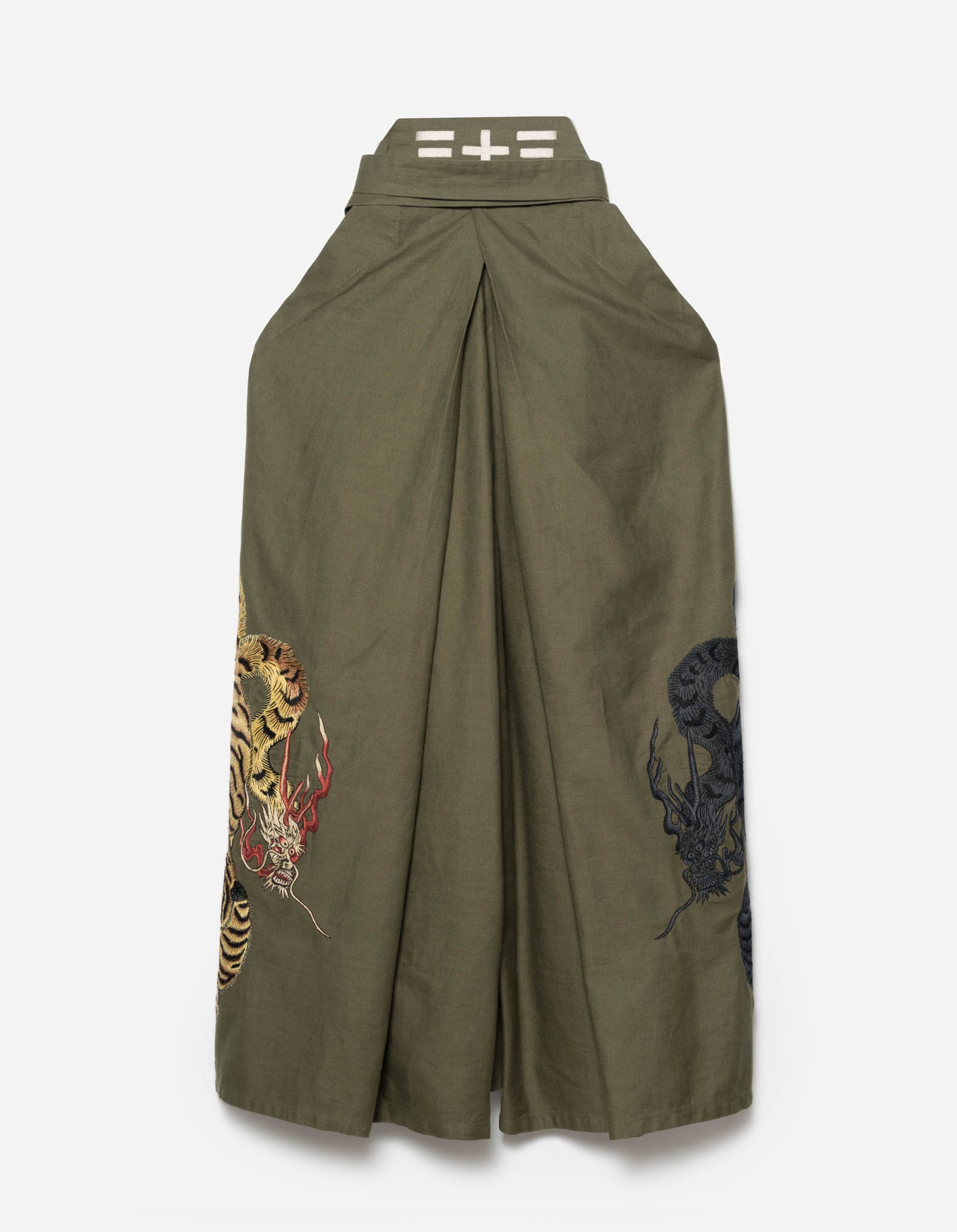 1104 Nekomata Tiger Iaido Hakama Olive OG-107F