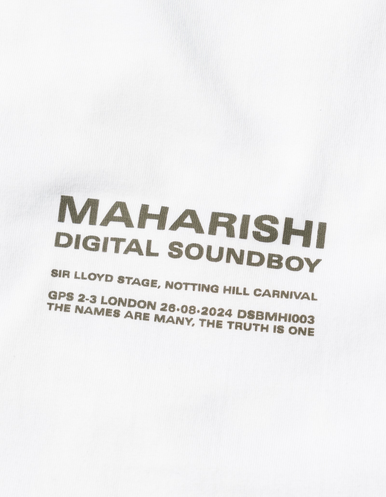 1552 Maharishi x Digital SoundBoy T-Shirt White