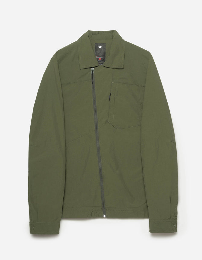 5281 Veg Dyed Asym Tech Shirt WR Olive