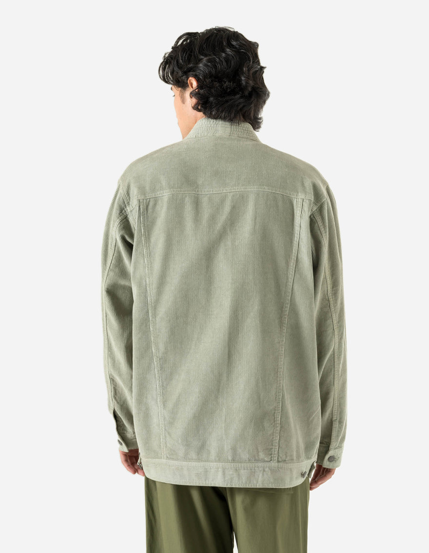 5289 Hemp Cord Trucker Kimono Sage