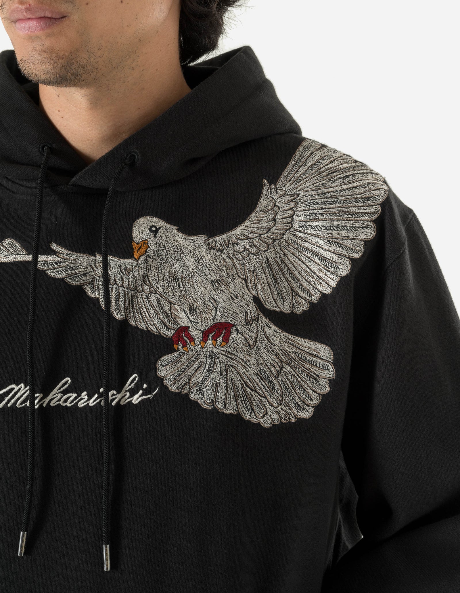 5321 Peace Dove Hooded Sweat Black