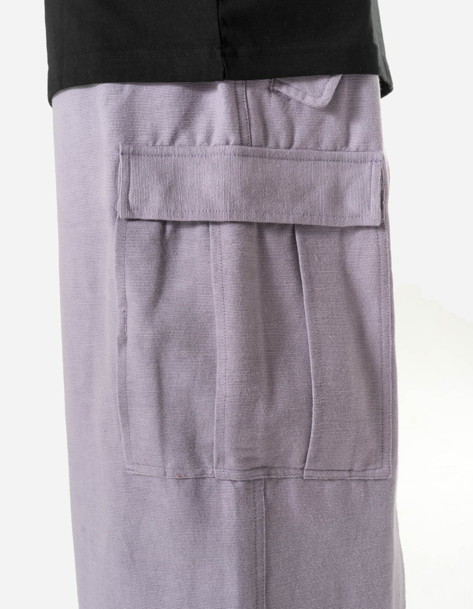 5329 Hakama Cargo Track Pants Purple Ash