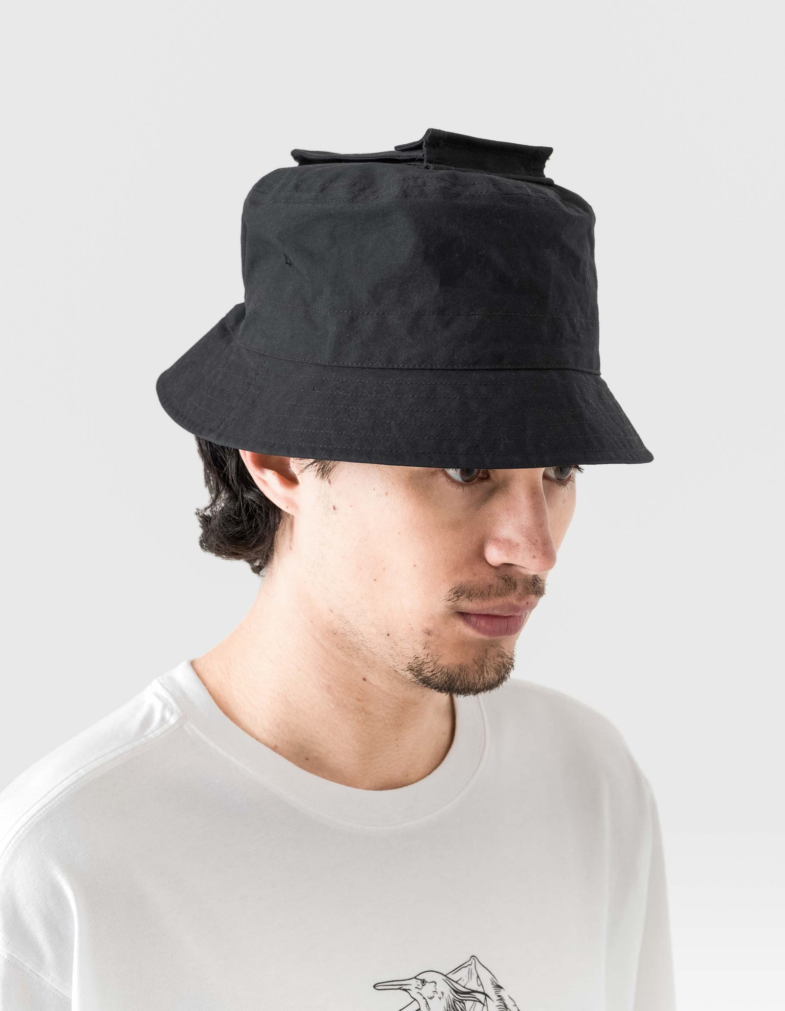 6050 Utility Pocket Bucket Hat Black