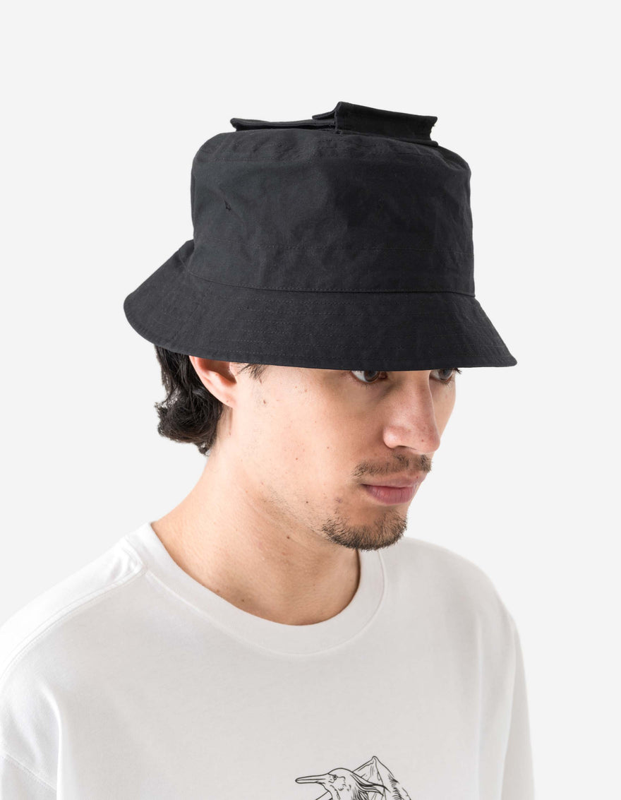 6050 Utility Pocket Bucket Hat Black