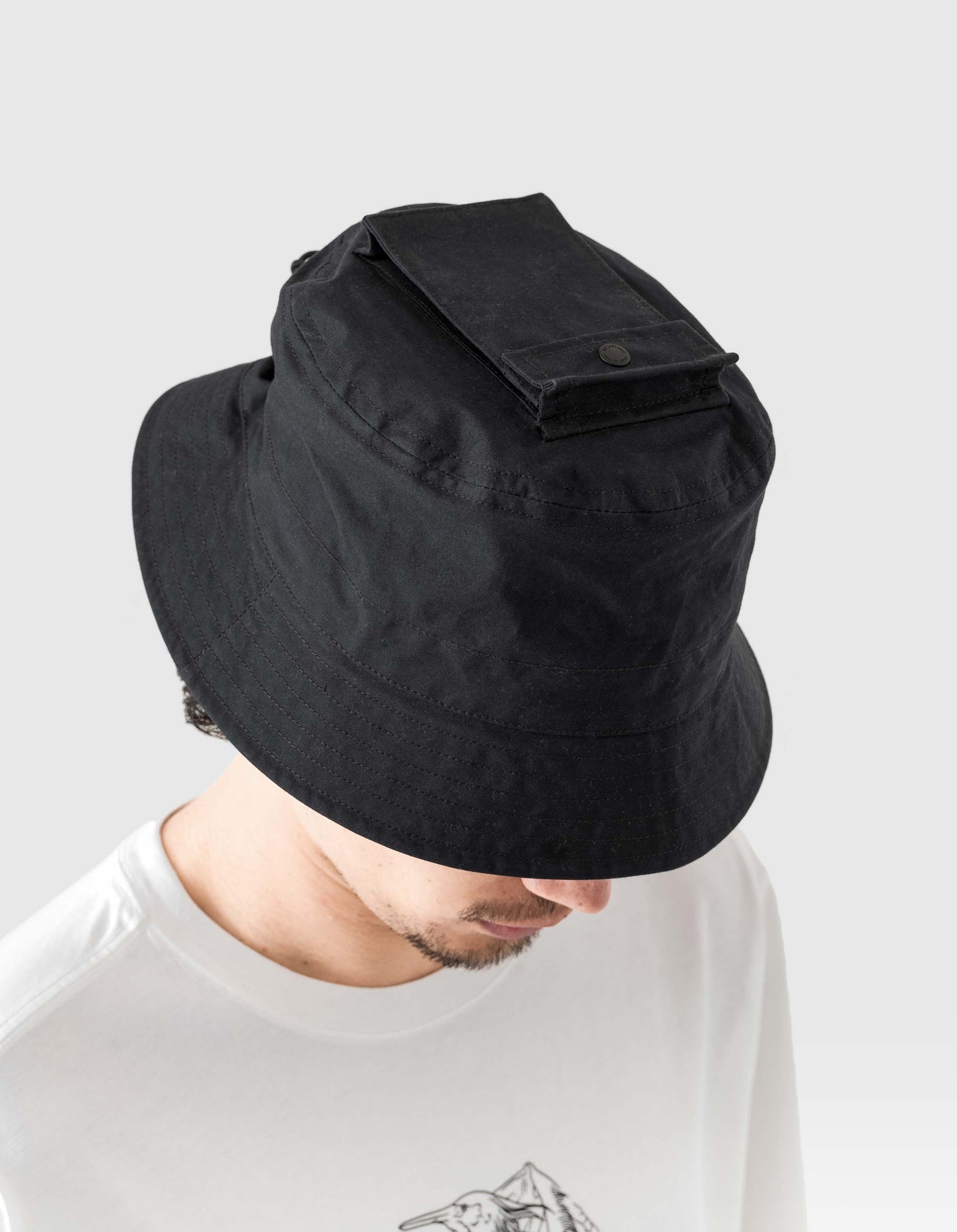 6050 Utility Pocket Bucket Hat Black