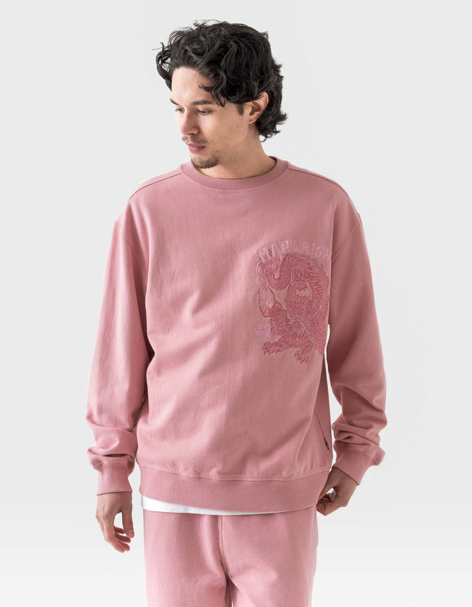 6097 Tiger Dragon Tour Crew Sweat Pink