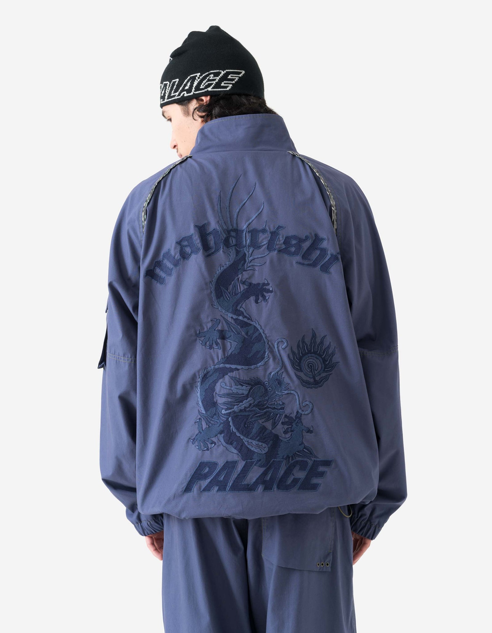 Palace Maharishi Asymetric Track Jacket Blue