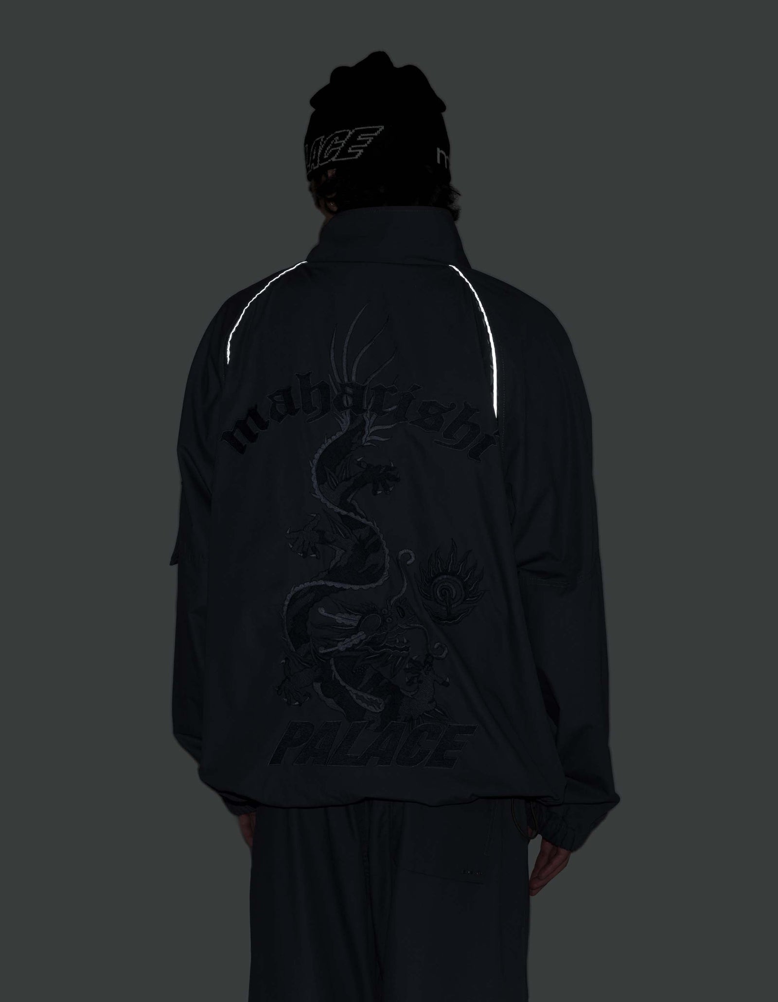 Palace Maharishi Asymetric Track Jacket Blue