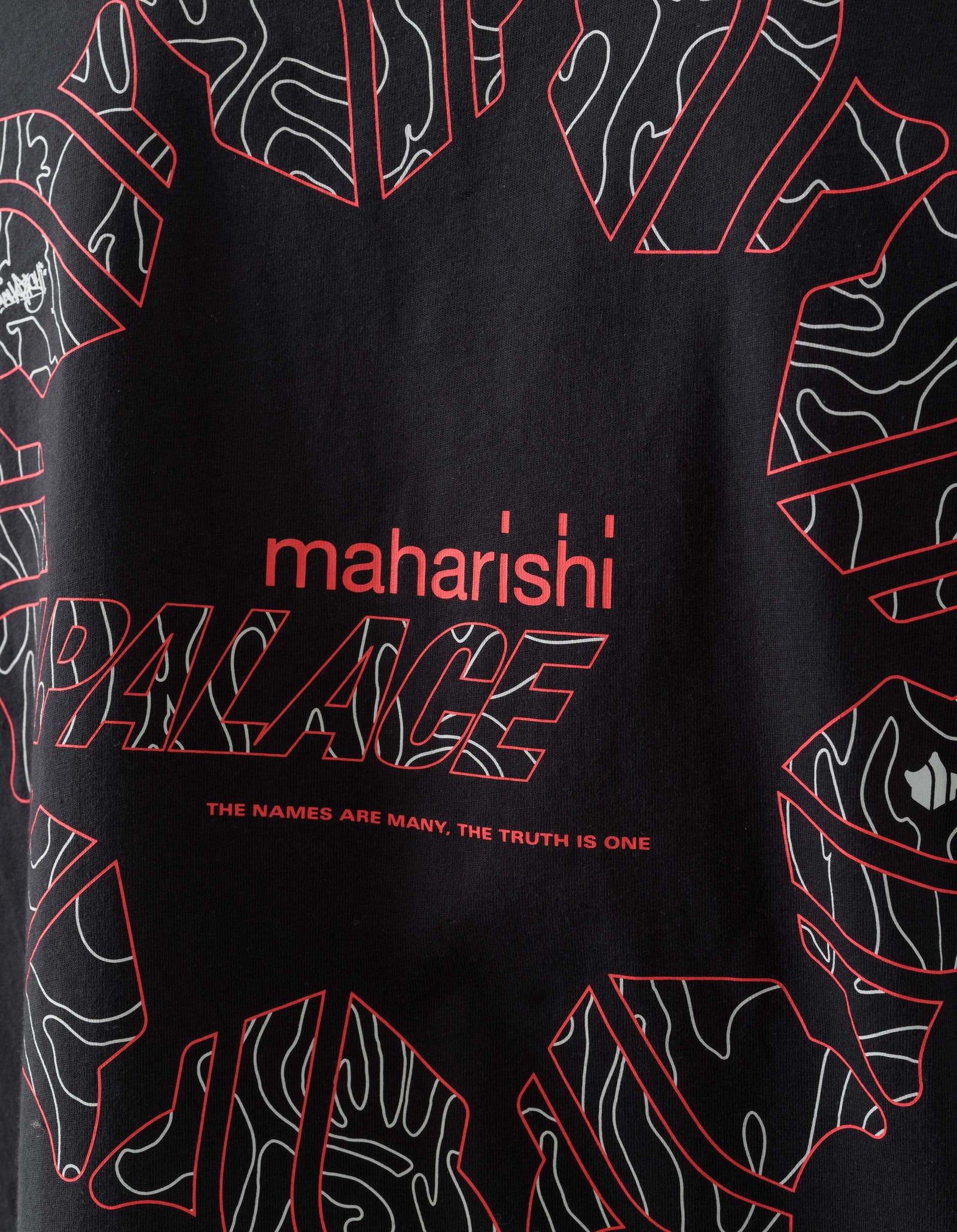 Palace Maharishi Temple Crew Black